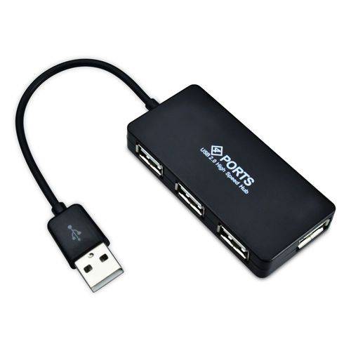 Tamanhos, Medidas e Dimensões do produto Hub USB 2.0 com 4 Portas USB 2.0 Transmissão de Até 480Mbps Slim