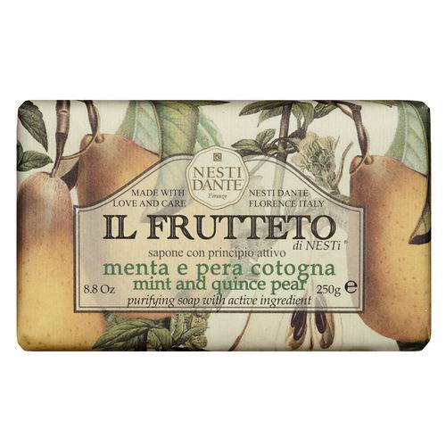 Tamanhos, Medidas e Dimensões do produto Il Frutteto Menta e Pêra Cotogna Nesti Dante - Sabonete Purificante