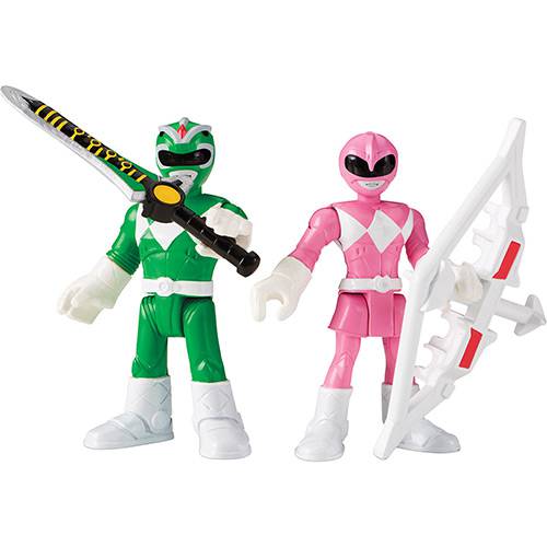 Tamanhos, Medidas e Dimensões do produto Imaginext Power Ranger - Ranger Verde & Ranger Rosa - Mattel