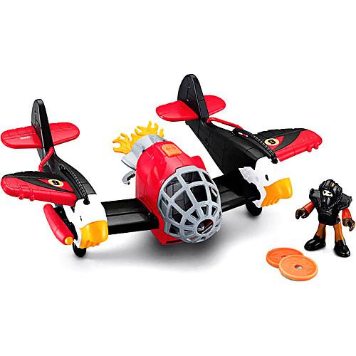 Tamanhos, Medidas e Dimensões do produto Imaginext Super Aviões Sky Racer - Águia Vermelho - Mattel