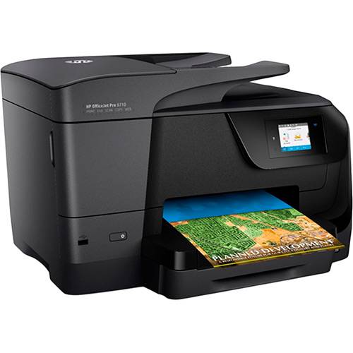Tamanhos, Medidas e Dimensões do produto Impressora Multifuncional HP Officejet Pro 8710 Jato de Tinta Wireless - Fax + Cópia + Digitalização