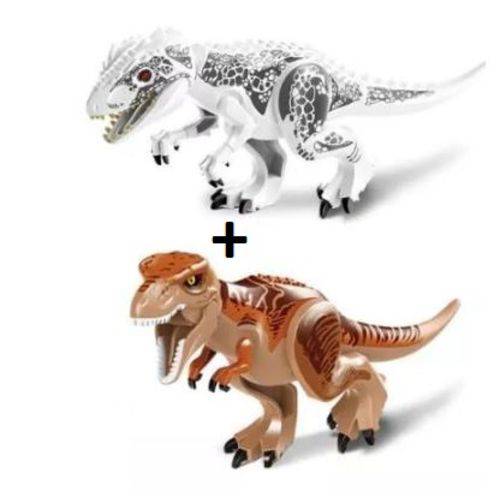 Tamanhos, Medidas e Dimensões do produto Indominus Rex Branco + Indominus Rex Marrom 12 X 8cm