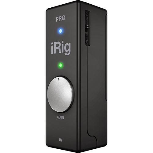 Tamanhos, Medidas e Dimensões do produto Interface de Áudio Digital com MIDI IRig PRO - Vários Instrumentos - IPhone, IPod, IPad e Mac - IK Multimedia
