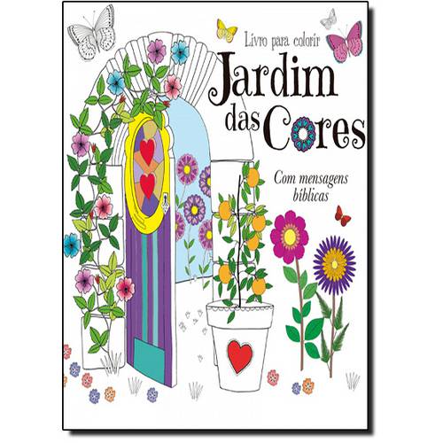 Tamanhos, Medidas e Dimensões do produto Jardim das Cores - Livro de Colorir Antiestresse - Coleção Arteterapia