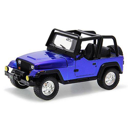 Tamanhos, Medidas e Dimensões do produto Jeep Wrangler 1992 Jada Toys 1:24 Azul