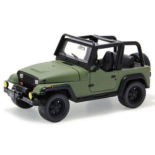 Tamanhos, Medidas e Dimensões do produto Jeep Wrangler 1992 Jada Toys 1:24 Verde
