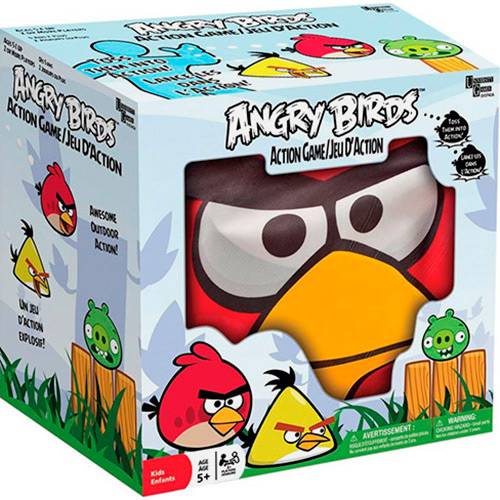 Tamanhos, Medidas e Dimensões do produto Jogo Angry Birds Action Game - Gibi Brinquedos