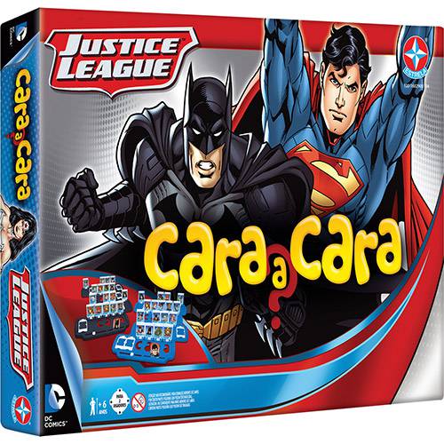 Tamanhos, Medidas e Dimensões do produto Jogo Cara a Cara Liga da Justiça - Estrela