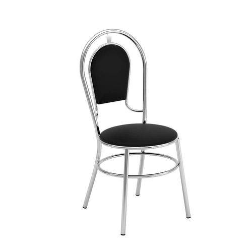 Tamanhos, Medidas e Dimensões do produto Jogo com 2 Cadeiras Fixa C-95 Vinil Bufalo Preto