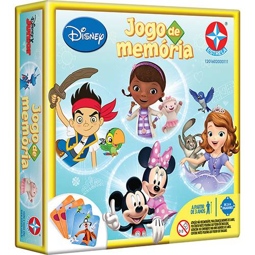 Tamanhos, Medidas e Dimensões do produto Jogo da Memória Disney Júnior - Estrela