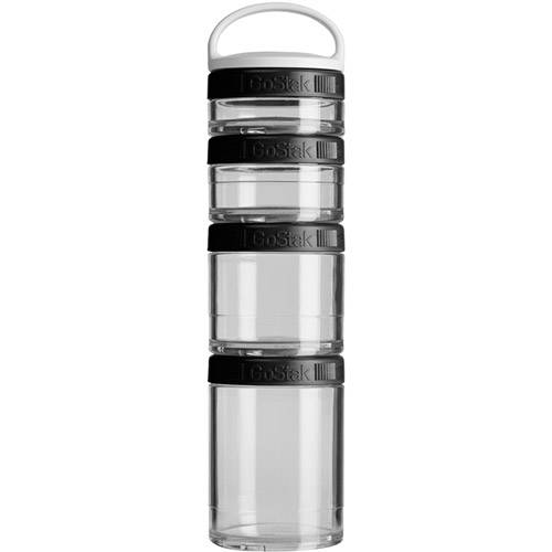 Tamanhos, Medidas e Dimensões do produto Jogo de Compartimentos Blender Bottle Gostak - 4 Peças - Preto