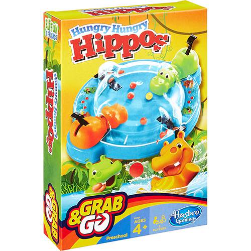 Tamanhos, Medidas e Dimensões do produto Jogo Hipopótamo Comilão Grab&Go - Hasbro