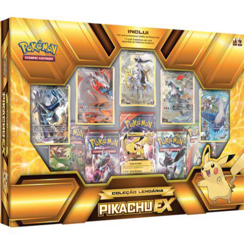 Tamanhos, Medidas e Dimensões do produto Jogo Pokemon Box Colecao Lendaria Pikachu Ex 290-40722 Copag