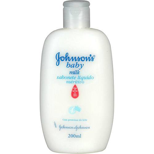 Tamanhos, Medidas e Dimensões do produto Johnson's Baby Sabonete Líquido Milk 200 Ml