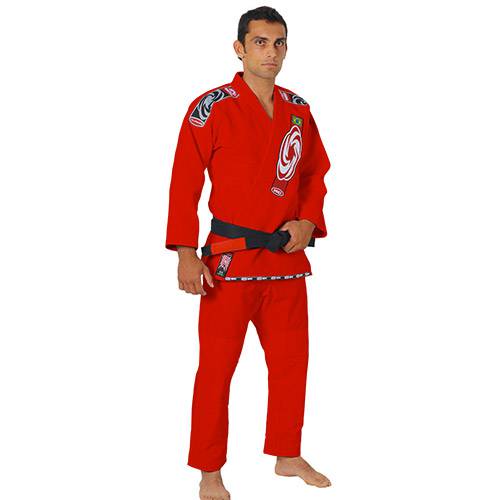 Tamanhos, Medidas e Dimensões do produto Kimono Jiu Jitsu Série Pro Vermelho