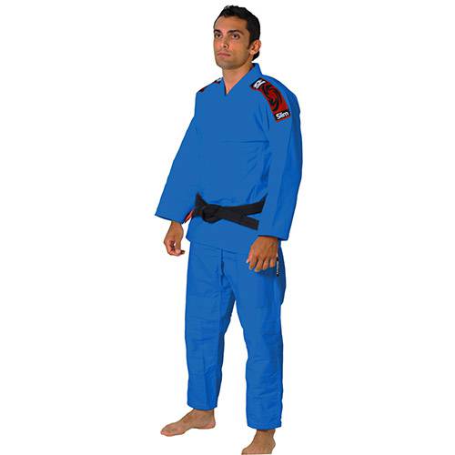 Tamanhos, Medidas e Dimensões do produto Kimono Jiu Jitsu Serie Slim Azul A5