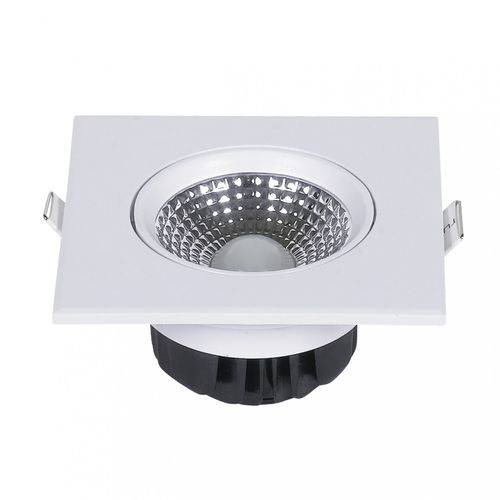Tamanhos, Medidas e Dimensões do produto Spot LED Embutir PP 5w 6500k - Branco Frio - Quadrado Startec