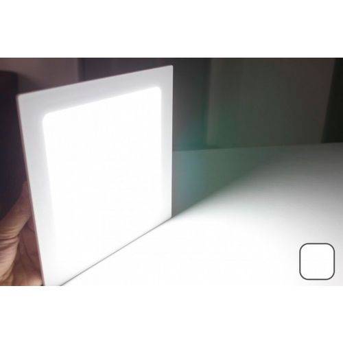 Tamanhos, Medidas e Dimensões do produto Kit 10 Luminária de Embutir Led 18w Maxtel 1418a Bivolt Quadrada Branco Frio