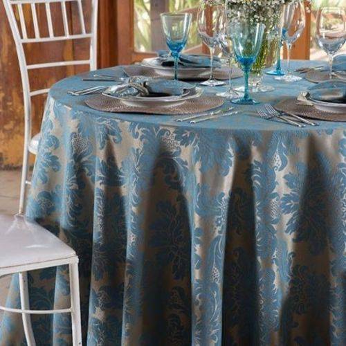 Tamanhos, Medidas e Dimensões do produto Kit 10 Toalhas Redondas para Buffet Jacquard 2,8m Diâmetro