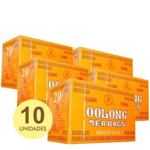 Tamanhos, Medidas e Dimensões do produto Kit 10x Oolong Tea Bags Fujian - Chá Oolong - 40g (20 Sachês de 2g) Importado