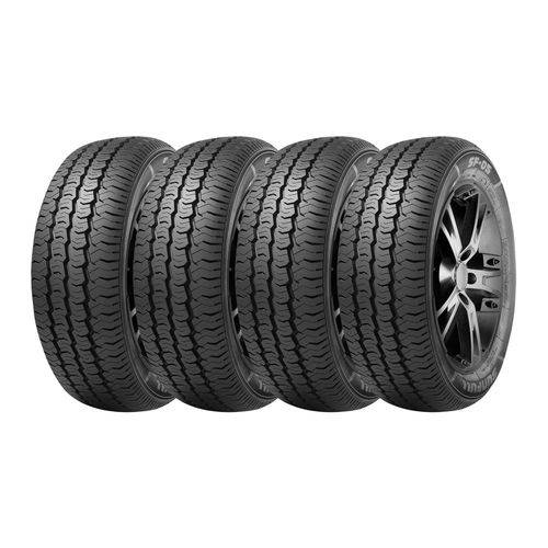 Tamanhos, Medidas e Dimensões do produto Kit 4 Pneus Sunfull Aro 14c 185r14c Sf-05 8 Lonas 102/100r