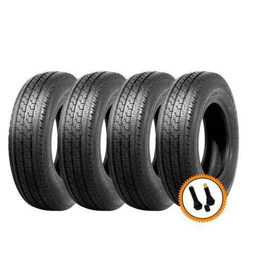 Tamanhos, Medidas e Dimensões do produto Kit 4 Pneus Sunny Aro 15 195/70r15 Sn-223c 8 Lonas 104/102r + Válvulas