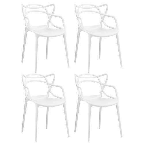 Tamanhos, Medidas e Dimensões do produto KIT - 4 X Cadeiras Masters Allegra - Branco