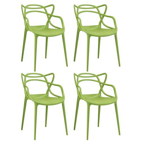 Tamanhos, Medidas e Dimensões do produto KIT - 4 X Cadeiras Masters Allegra - Verde Claro