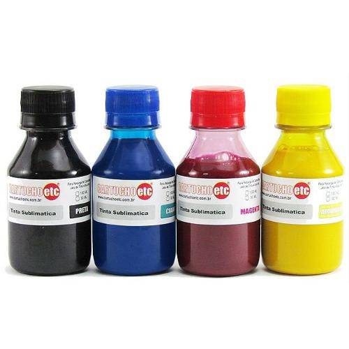 Tamanhos, Medidas e Dimensões do produto Kit 400ml Tinta Sublimatica Inktec Mizink para Impressoras Epson