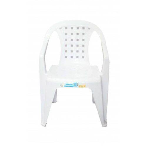Tamanhos, Medidas e Dimensões do produto Kit 5 Cadeiras Pvc Encosto Baixa Micaela Dolfin Branca