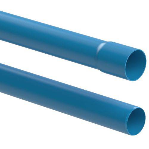 Tamanhos, Medidas e Dimensões do produto Kit 50 Tubos de PVC Azul Irrigação 50mm Pn 40 Cano de 6mts