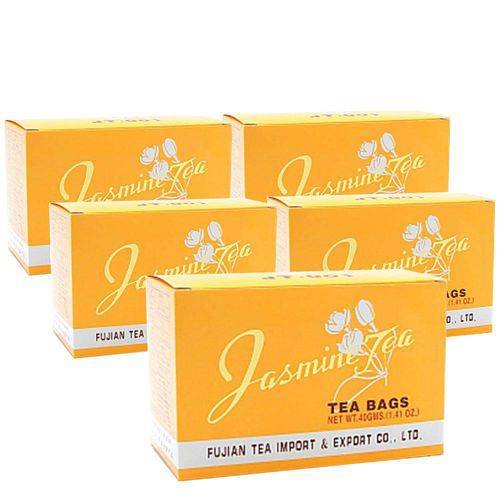 Tamanhos, Medidas e Dimensões do produto Kit 5x Jasmine Tea Fujian - Chá de Jasmin - 40g (20 Sachês de 2g)
