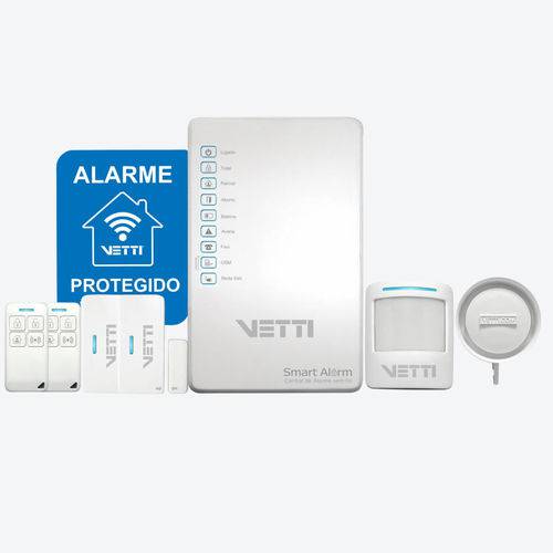 Tamanhos, Medidas e Dimensões do produto Kit Alarme Sem Fio - Smart Alarm Kit Vetti com Discador de Linha Fixa