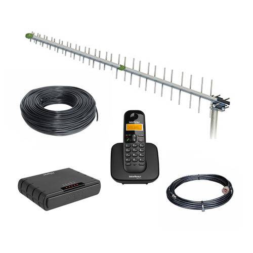 Tamanhos, Medidas e Dimensões do produto Kit Antena + Interface Celular Rural para Até 1,5km de Fio