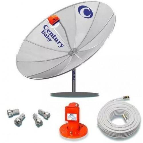 Tamanhos, Medidas e Dimensões do produto Kit Antena Parabólica Century Md170 1,70 Metros + Cabo + Lnb + Conector