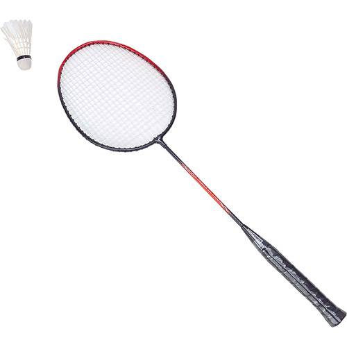 Tamanhos, Medidas e Dimensões do produto Kit Badminton com 2 Raquetes e 3 Petecas Vermelha - Hook Sports
