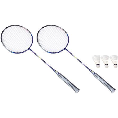 Tamanhos, Medidas e Dimensões do produto Kit Badminton Hook Sports com 2 Raquetes e 3 Petecas