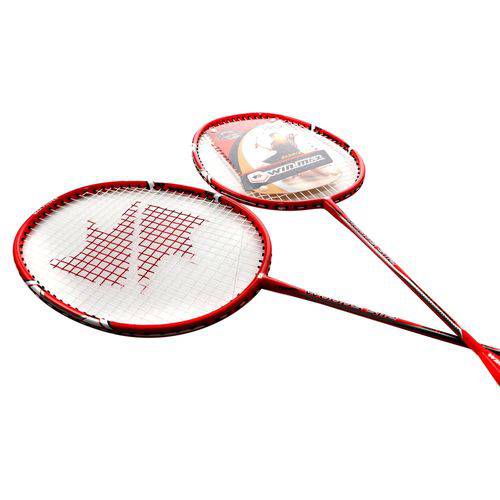 Tamanhos, Medidas e Dimensões do produto Kit Badminton 2 Raquetes Fibra de Vidro Winmax Vermelho