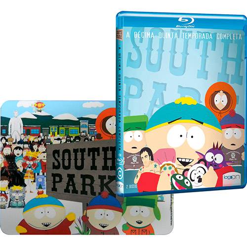 Tamanhos, Medidas e Dimensões do produto Kit Blu-Ray South Park 15ª Temporada Completa (2 Discos) + Mouse Pad South Park