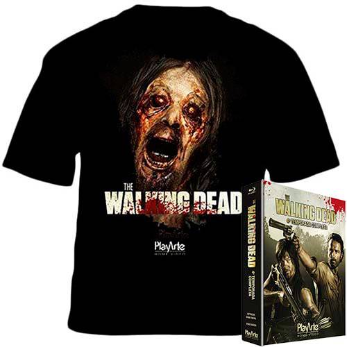 Tamanhos, Medidas e Dimensões do produto Kit Blu-ray - The Walking Dead 4ª Temporada + Camiseta The Walking Dead 4ª Tempoarada