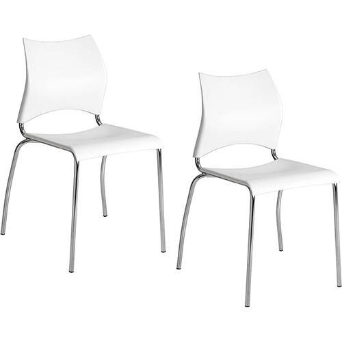 Tamanhos, Medidas e Dimensões do produto Kit 2 Cadeiras Amanda 357 Branco Carraro