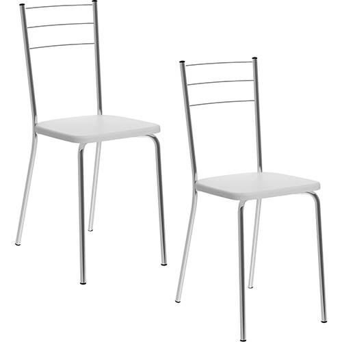 Tamanhos, Medidas e Dimensões do produto Kit 2 Cadeiras Barcelona 1703 Branco Carraro