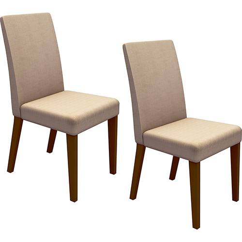 Tamanhos, Medidas e Dimensões do produto Kit 2 Cadeiras de Jantar 4128 Rústico/Saara - Madesa