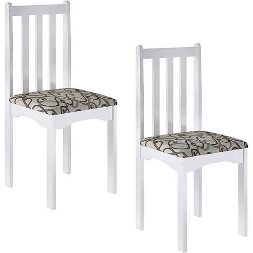 Tamanhos, Medidas e Dimensões do produto Kit 2 Cadeiras Firenze Cd800 Br Branca - Art In Móveis