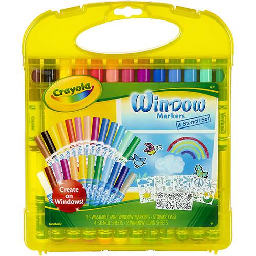 Tamanhos, Medidas e Dimensões do produto Kit Canetinhas para Vidro - Crayola