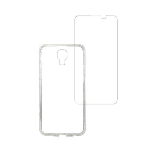 Tamanhos, Medidas e Dimensões do produto Kit Capa (+Película Vidro) para Lg X Screen em Silicone Tpu - Transparente - Mm Case