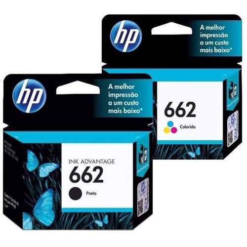 Tamanhos, Medidas e Dimensões do produto Kit Cartucho de Tinta Ink Advantage Hp Suprimentos Cz103ab Hp 662 Preto 2,0 Ml e Cartucho de Tinta