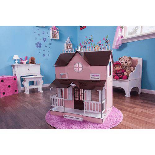 Tamanhos, Medidas e Dimensões do produto Kit Casa Bonecas Barbie e Móveis Lian Princesa P+B - Darama