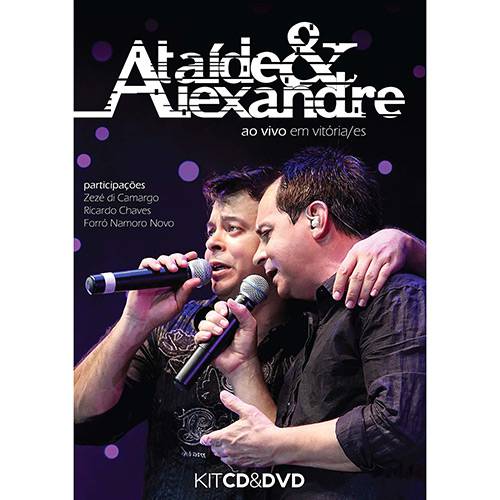 Tamanhos, Medidas e Dimensões do produto Kit CD + DVD - Ataíde & Alexandre - ao Vivo em Vitória / ES