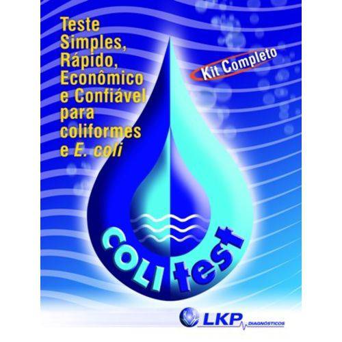 Tamanhos, Medidas e Dimensões do produto Kit Colitest® ( (embalagem com 10 Testes) - Detecção Simultânea de Coliformes Totais e E.coli em 100ml de Água. Teste Substrato Cromogênico e Fluorogênico